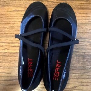 Esprit ballet flats, brand new, never worn, black, size 8.5